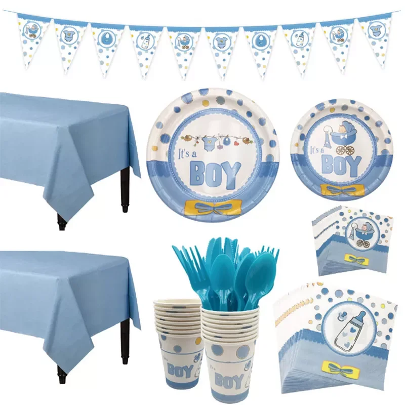 1Set Baby Shower Decoration Party Tableware Kid Birthday Paper Plate Cup Tablecloth Baby Shower Gender Reveal Party Supplies
1Set Baby Shower Decoration Party Tableware Kid Birthday Paper Plate Cup Tablecloth Baby Shower Gender Reveal Party Supplies