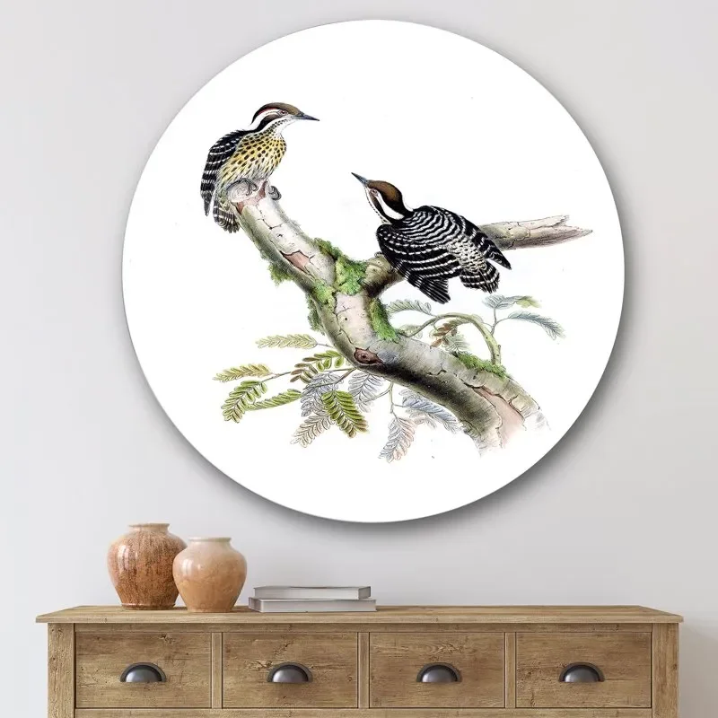 'Ancient Birds In The Wild VIII' Traditional Circle Metal Wall Art 36x36 - Disc of 36
'Ancient Birds In The Wild VIII' Traditional Circle Metal Wall Art 36x36 - Disc of 36