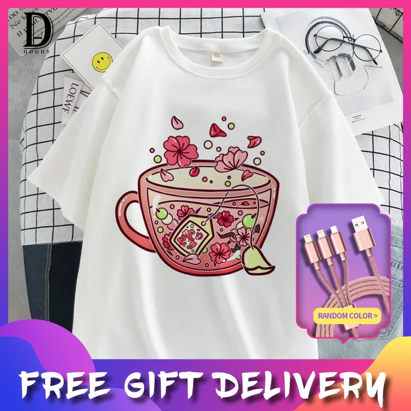 Pink Cupcake Print T-shirt Ladies Harajuku Fashion Plus Size Basic Women's Tops Women's Shirts Men's Short Sleeves
Pink Cupcake Print T-shirt Ladies Harajuku Fashion Plus Size Basic Women's Tops Women's Shirts Men's Short Sleeves