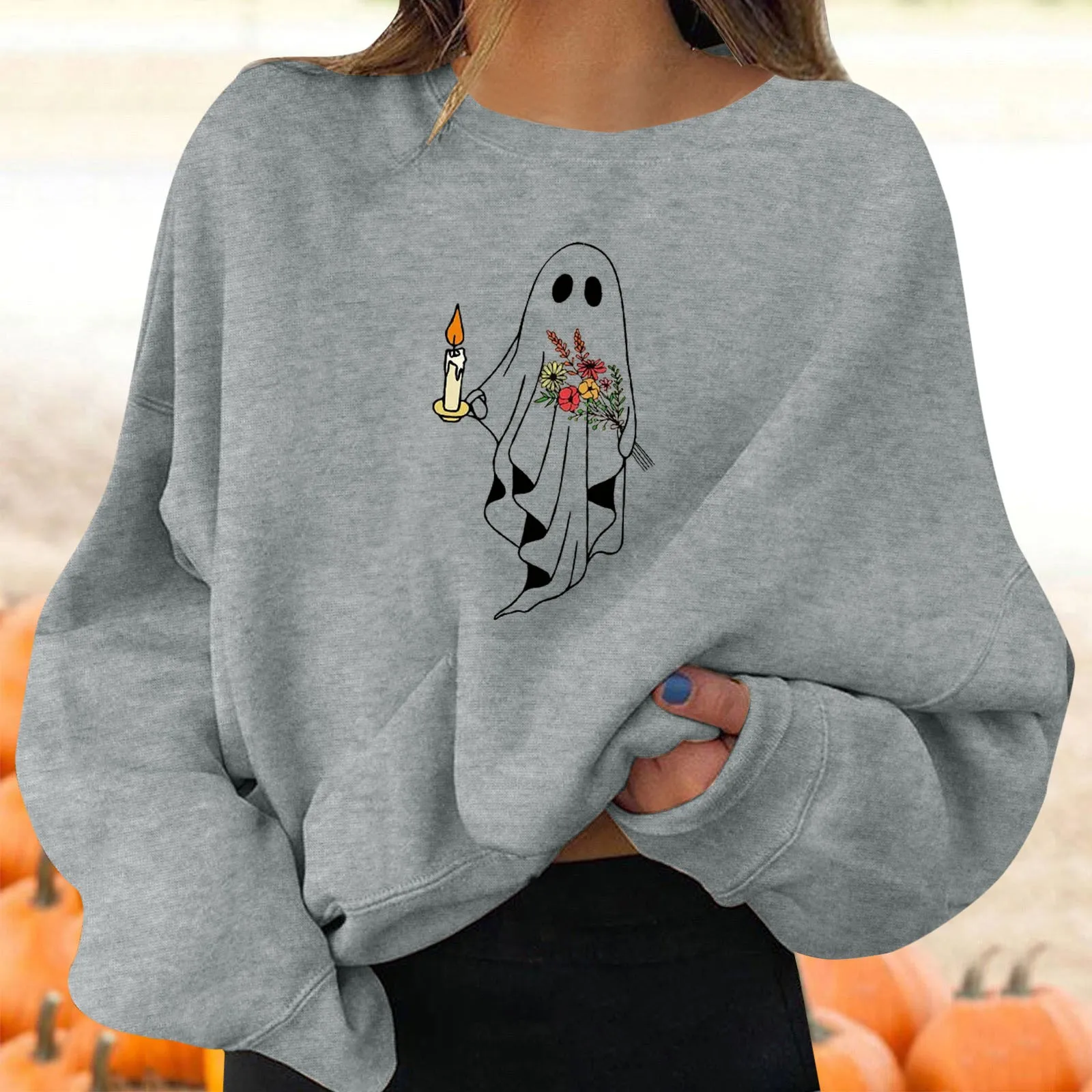 Women's Halloween Pullovers Fun Graphic Print Round Neck Long Sleeve Sweatshirt Tops Tall Womens Hoodie Long Jackets Women
Women's Halloween Pullovers Fun Graphic Print Round Neck Long Sleeve Sweatshirt Tops Tall Womens Hoodie Long Jackets Women