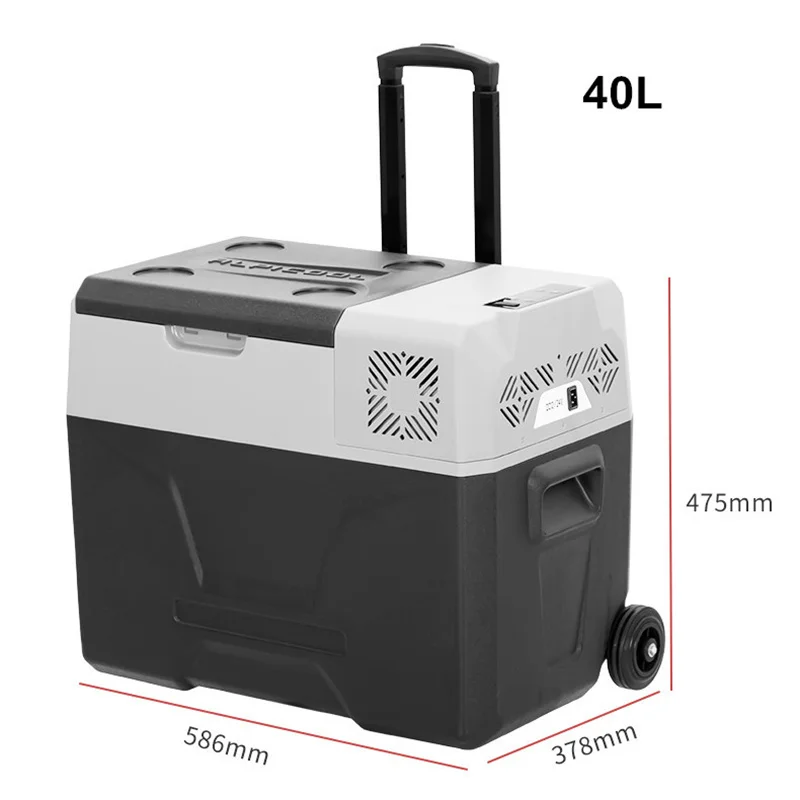 

Mini Car Refrigerator Fridge Freezer 12V/24V DC 110-240V AC Portable Cooler 20L-50L for Camping Picnic Boating Caravan Bar