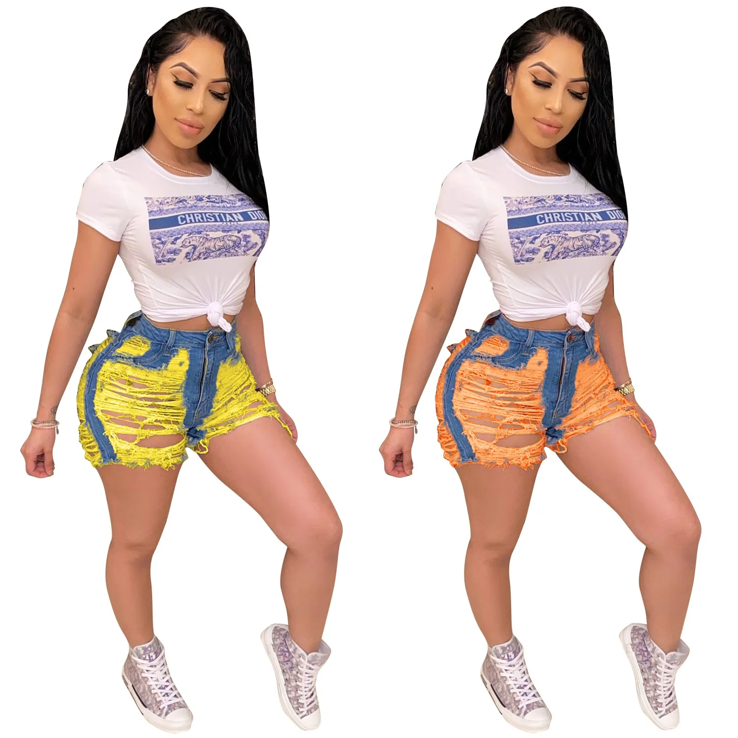 S-3XL Women Summer Clothes Ripped Casual Club Patcwork Short Jeans Denim Streetwear Sport Pants Wolesale Dropshipping 
S-3XL Women Summer Clothes Ripped Casual Club Patcwork Short Jeans Denim Streetwear Sport Pants Wolesale Dropshipping