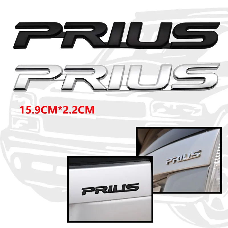 3D Metal Car Styling Sticker Accessories For Toyota Prius Black/Silver Style Tail Font Logo Decals
3D Metal Car Styling Sticker Accessories For Toyota Prius Black/Silver Style Tail Font Logo Decals