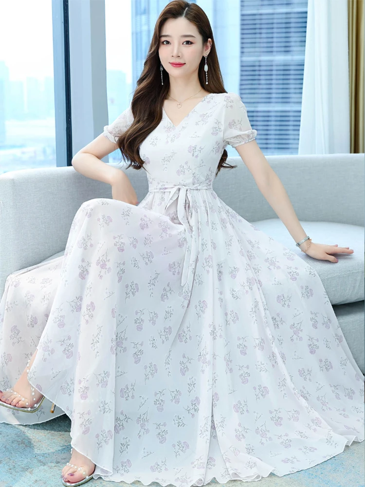 Chiffon White Casual Maxi Fashion Women Dresses Summer 2023 Clothing Elegant Tunics Floral Chic Party Bodycon Evening Long Dress
Chiffon White Casual Maxi Fashion Women Dresses Summer 2023 Clothing Elegant Tunics Floral Chic Party Bodycon Evening Long Dress