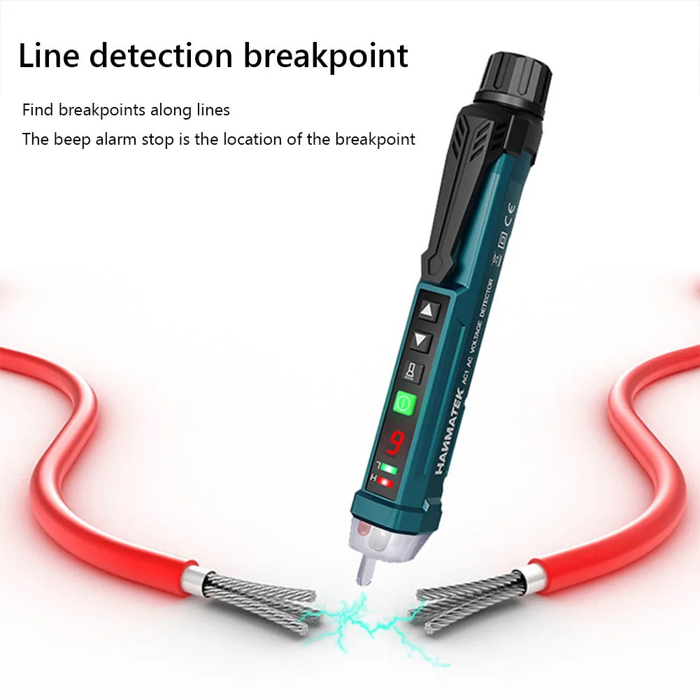 AC1 High-precision Smart Non Contact Circuit Tester Pen 12-1000V AC Voltage Power Detector Meter Electric Wall Tools
AC1 High-precision Smart Non Contact Circuit Tester Pen 12-1000V AC Voltage Power Detector Meter Electric Wall Tools