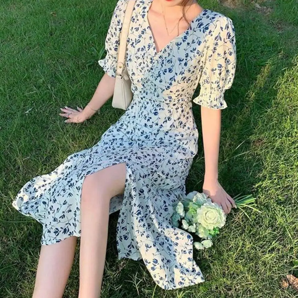 Breathable Beautiful Pullover Women Dating Dress High Waist Summer Midi Dress Short Sleeves Women Garment
Breathable Beautiful Pullover Women Dating Dress High Waist Summer Midi Dress Short Sleeves Women Garment