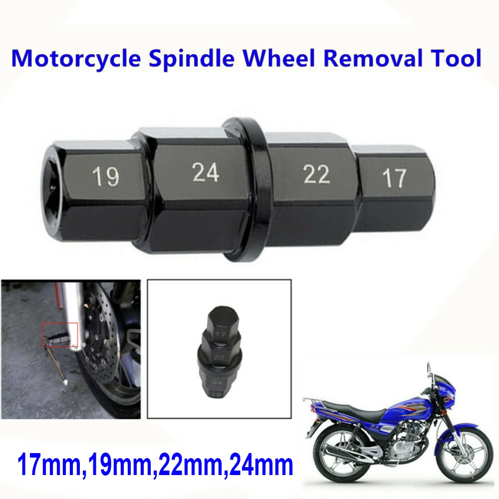 Motorcycle 17 19 22 24mm Hub Front Axle Hex Spindle Wheel Driver Removal Tool Spare Parts Of Labor-saving Tools For Tire Removal
Motorcycle 17 19 22 24mm Hub Front Axle Hex Spindle Wheel Driver Removal Tool Spare Parts Of Labor-saving Tools For Tire Removal