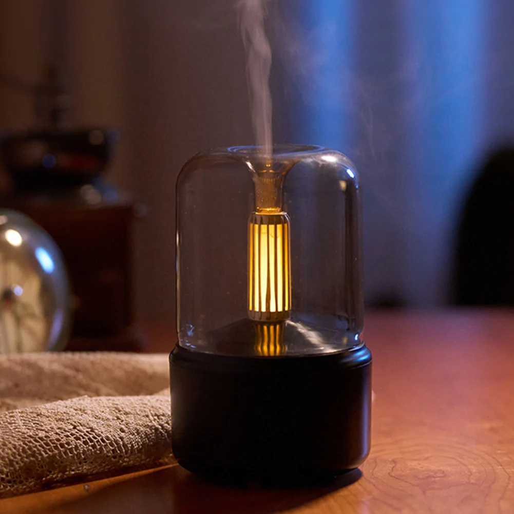 Candlelight Aroma Diffuser Portable 120ml Electric USB Air Humidifier Mist Sprayer LED Night Light Essential Oils Diffuser
Candlelight Aroma Diffuser Portable 120ml Electric USB Air Humidifier Mist Sprayer LED Night Light Essential Oils Diffuser
