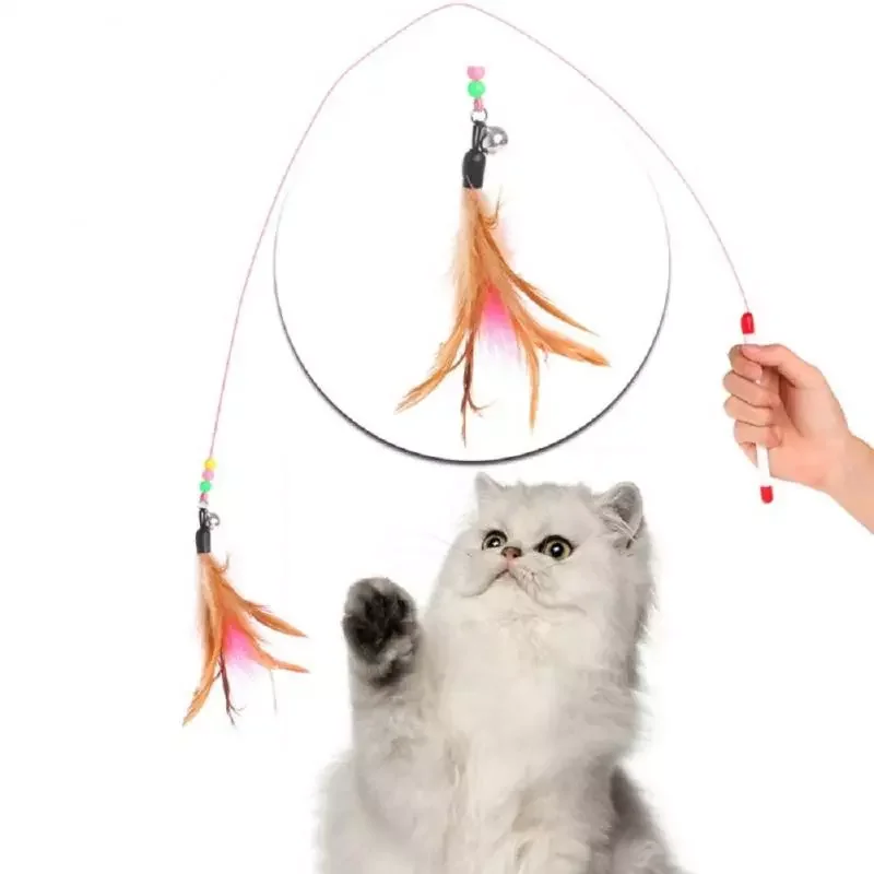 Premium Pet Interactive Toy Colorful Feathers Tease Cat Funny Jumping Stick Pet Kitten Supplies Accessories 2022
Premium Pet Interactive Toy Colorful Feathers Tease Cat Funny Jumping Stick Pet Kitten Supplies Accessories 2022