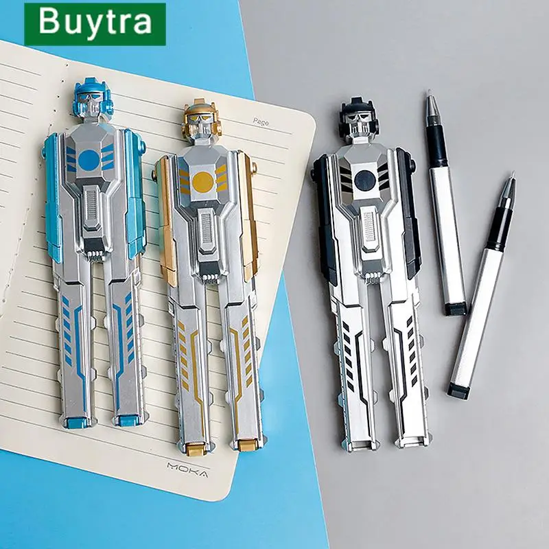 Creative Deformation Robot Shape Gel Pen 0.5mm Boy Black Ink Gel Pen Detachable Diary Writing Exam Learning Office Supplies Gift
Creative Deformation Robot Shape Gel Pen 0.5mm Boy Black Ink Gel Pen Detachable Diary Writing Exam Learning Office Supplies Gift