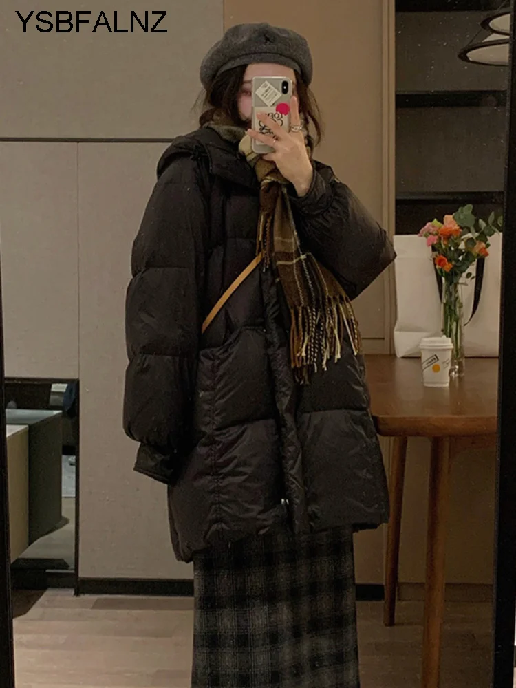 Hooded Winter Jacket Women Puffer Bubble Coat Loose Long Outerwear Korean Fashion 2023 New Parkas Cotton Clothes
Hooded Winter Jacket Women Puffer Bubble Coat Loose Long Outerwear Korean Fashion 2023 New Parkas Cotton Clothes