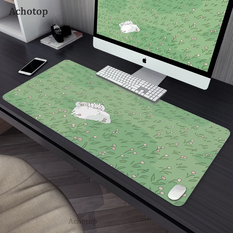 90x40cm Cat and Rabbit HD Thickened Mouse Pad Green Cute Plant Cartoon Animal Personality Oversized Gaming Keyboard Table Mat
90x40cm Cat and Rabbit HD Thickened Mouse Pad Green Cute Plant Cartoon Animal Personality Oversized Gaming Keyboard Table Mat