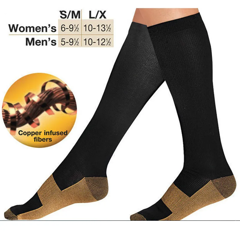 Copper Compression Socks Men Women Anti Fatigue Pain Relief Knee High Stockings 20-30 Mmhg for Running Athletic Pregnancy 
Copper Compression Socks Men Women Anti Fatigue Pain Relief Knee High Stockings 20-30 Mmhg for Running Athletic Pregnancy