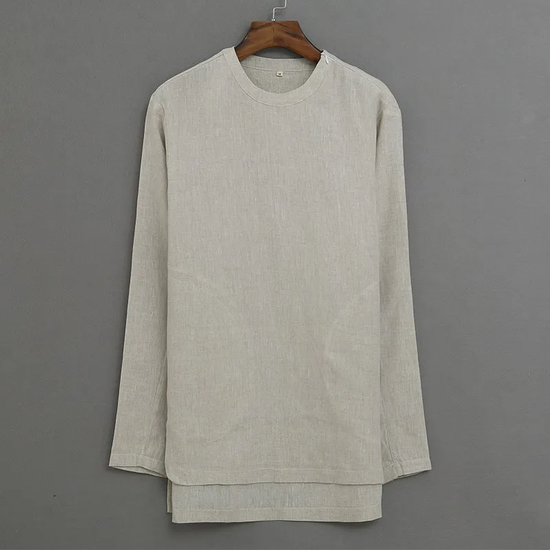 YZLDS Spring And Autumn Linen Men's Shirt Long Sleeved T-shirt Unisex Linen Shirt Fashionable Trend Round Neck loose Fitting Top
YZLDS Spring And Autumn Linen Men's Shirt Long Sleeved T-shirt Unisex Linen Shirt Fashionable Trend Round Neck loose Fitting Top