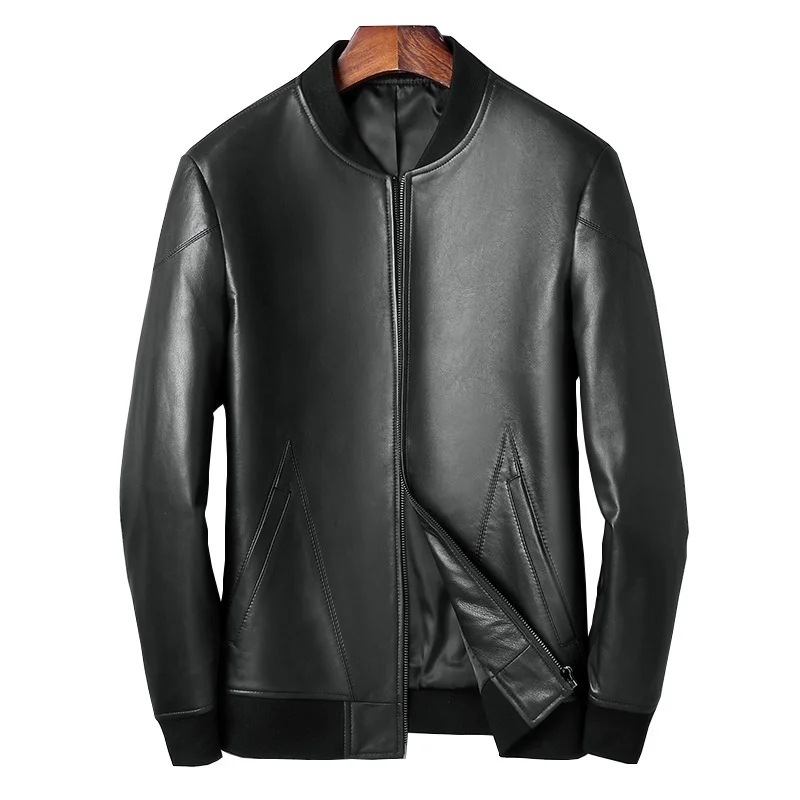 Men Jacket for Genuine Leather Short Real Sheepskin Baseball Style Coat Winter Slim-fit Jackets Chaquetas Para Hombre Cjk
Men Jacket for Genuine Leather Short Real Sheepskin Baseball Style Coat Winter Slim-fit Jackets Chaquetas Para Hombre Cjk