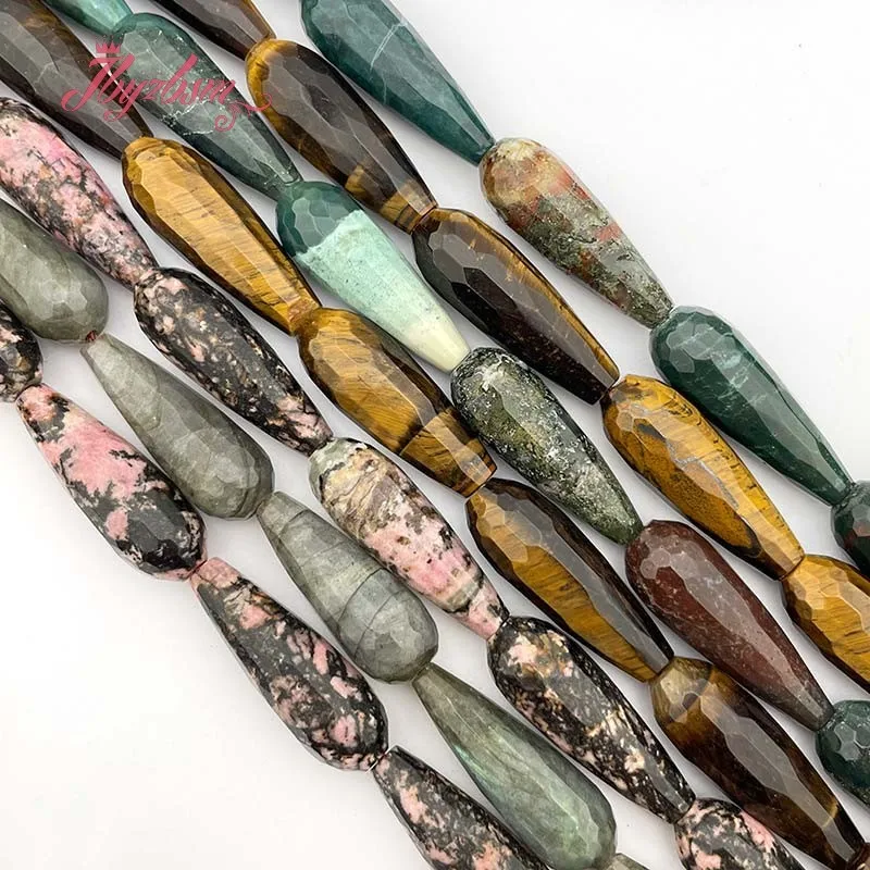 Natural Rhodonite Quartz Tiger Eye Beads Drop Faceted Stone DIY Strand 15 Inch For Jewelry Making Necklace Bracelets 10x30mm
Natural Rhodonite Quartz Tiger Eye Beads Drop Faceted Stone DIY Strand 15 Inch For Jewelry Making Necklace Bracelets 10x30mm