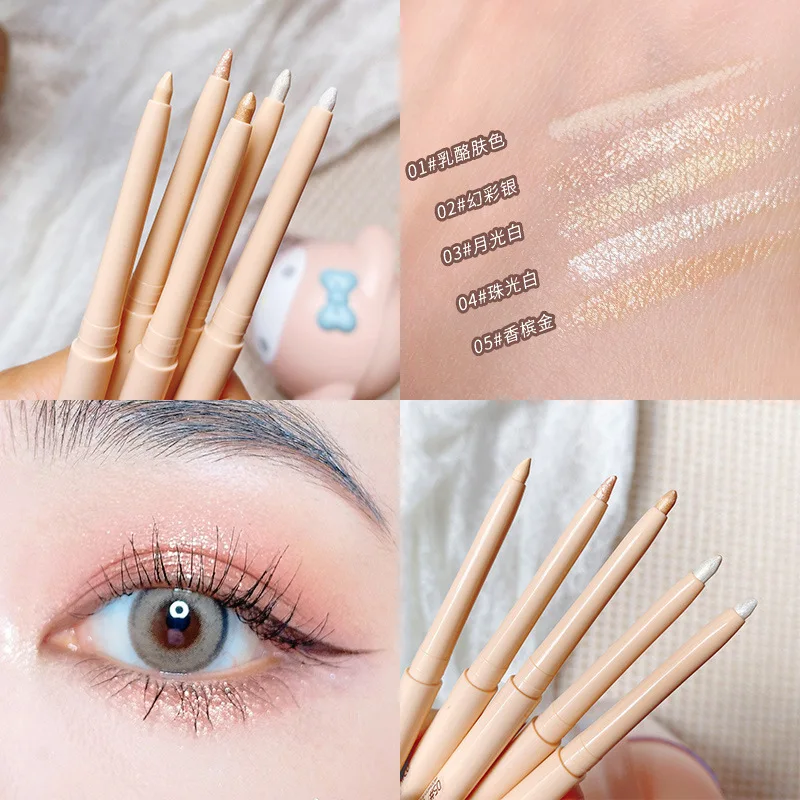 Diamond Glitter Eyeshadow Liner Pencil Face Makeup Highlighter Long lasting Matte Pink Silkworm Champagne Gold Eyeliner Pen
Diamond Glitter Eyeshadow Liner Pencil Face Makeup Highlighter Long lasting Matte Pink Silkworm Champagne Gold Eyeliner Pen