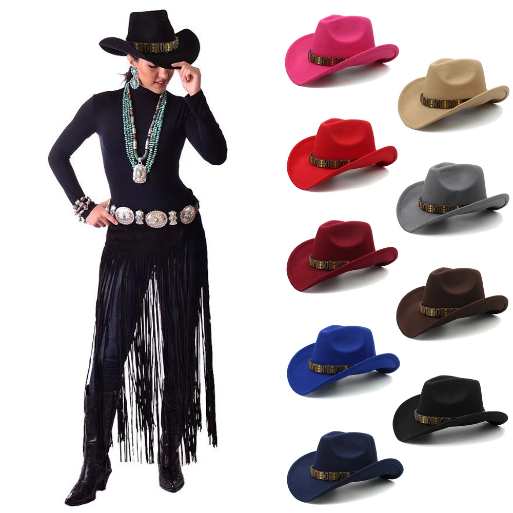 3 Sizes Parent-child Men Women Kids Children Woolen Western Cowboy Hat Wide Brim Sunhat Party Travel Outdoor Cap Classical Retro
3 Sizes Parent-child Men Women Kids Children Woolen Western Cowboy Hat Wide Brim Sunhat Party Travel Outdoor Cap Classical Retro