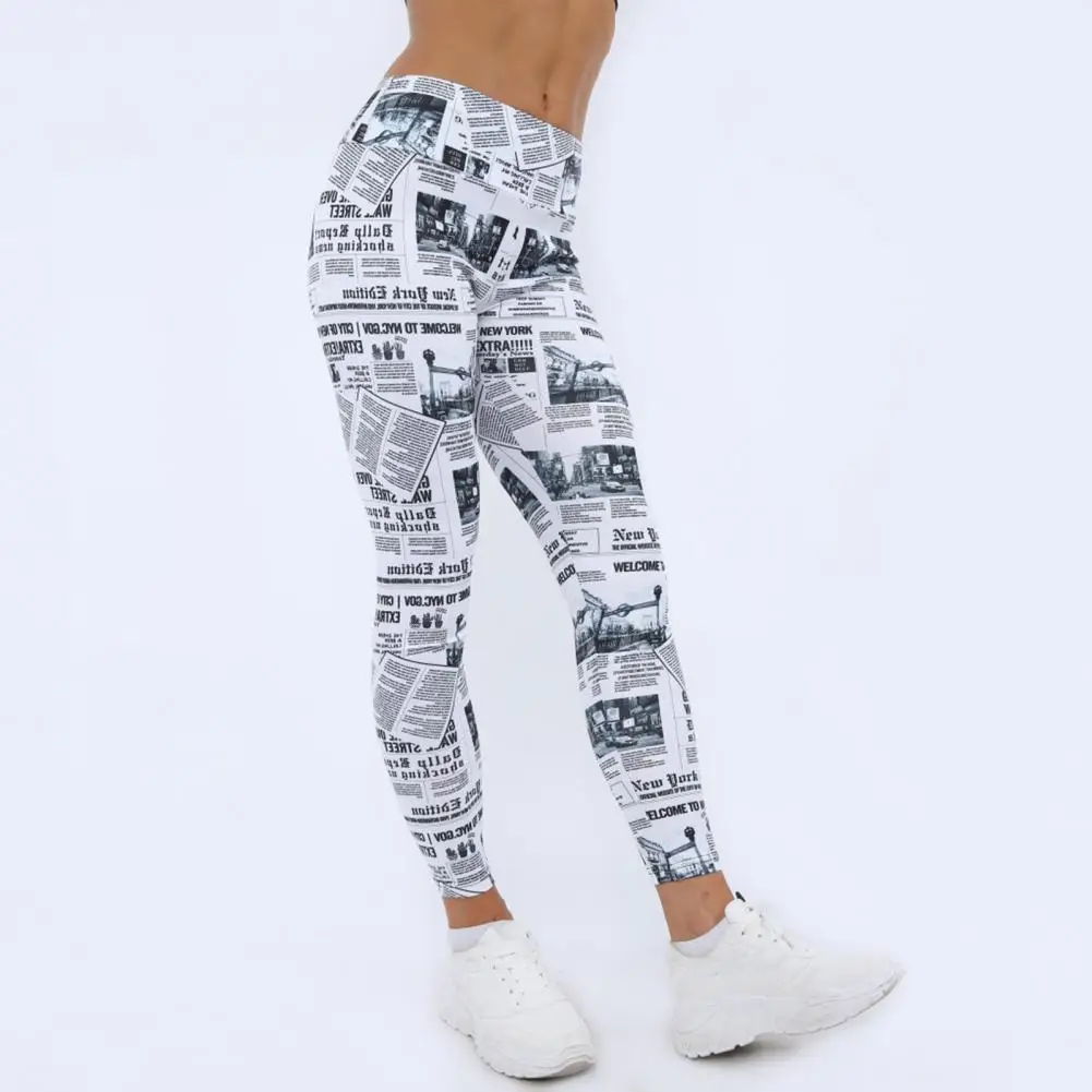 Attractive Skinny Pants White Newspaper Letter Print Skinny Pants Casual Milk Fiber Fabric Yoga Pants for Exercise
Attractive Skinny Pants White Newspaper Letter Print Skinny Pants Casual Milk Fiber Fabric Yoga Pants for Exercise