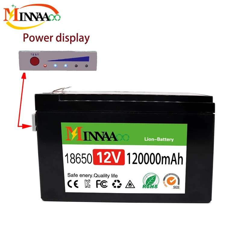 NEW Sprayers 12V 120Ah Built-In High Current 30A BMS 18650 Lithium Battery Pack For Electric Vehicle Batterie 12.6V Charger
NEW Sprayers 12V 120Ah Built-In High Current 30A BMS 18650 Lithium Battery Pack For Electric Vehicle Batterie 12.6V Charger