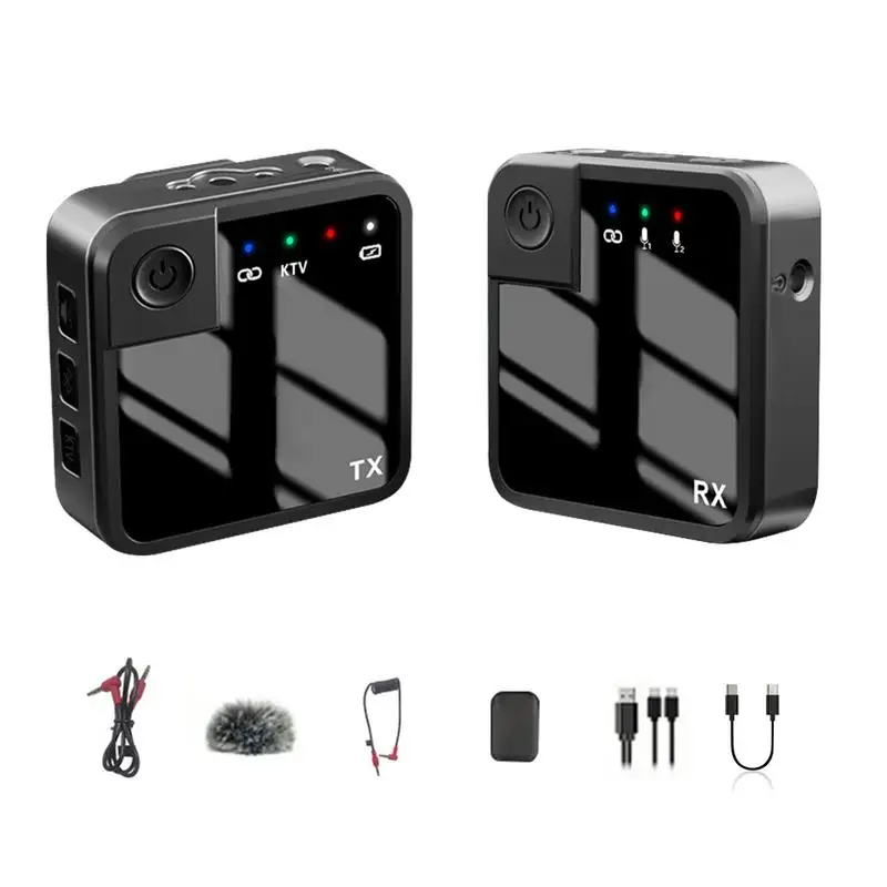 Wireless Lavalier Lapel Microphone Two-way 2.4G Mobile Mic With Noise Reduction Recording Room Mobile Lavalier Mic Online Course
Wireless Lavalier Lapel Microphone Two-way 2.4G Mobile Mic With Noise Reduction Recording Room Mobile Lavalier Mic Online Course