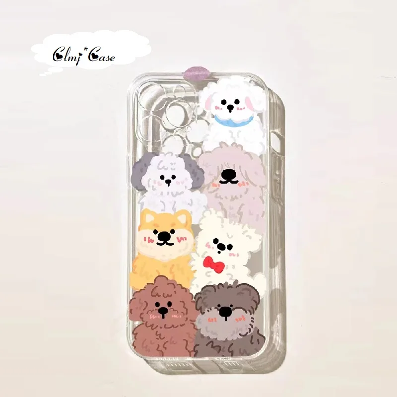 Clmj Cartoon Cute Dog Phone Case For iPhone 11 12 Mini 13 14 Pro Max XR X XS Max Se 2020 7 8 Plus Silicone Soft Protective Cover
Clmj Cartoon Cute Dog Phone Case For iPhone 11 12 Mini 13 14 Pro Max XR X XS Max Se 2020 7 8 Plus Silicone Soft Protective Cover