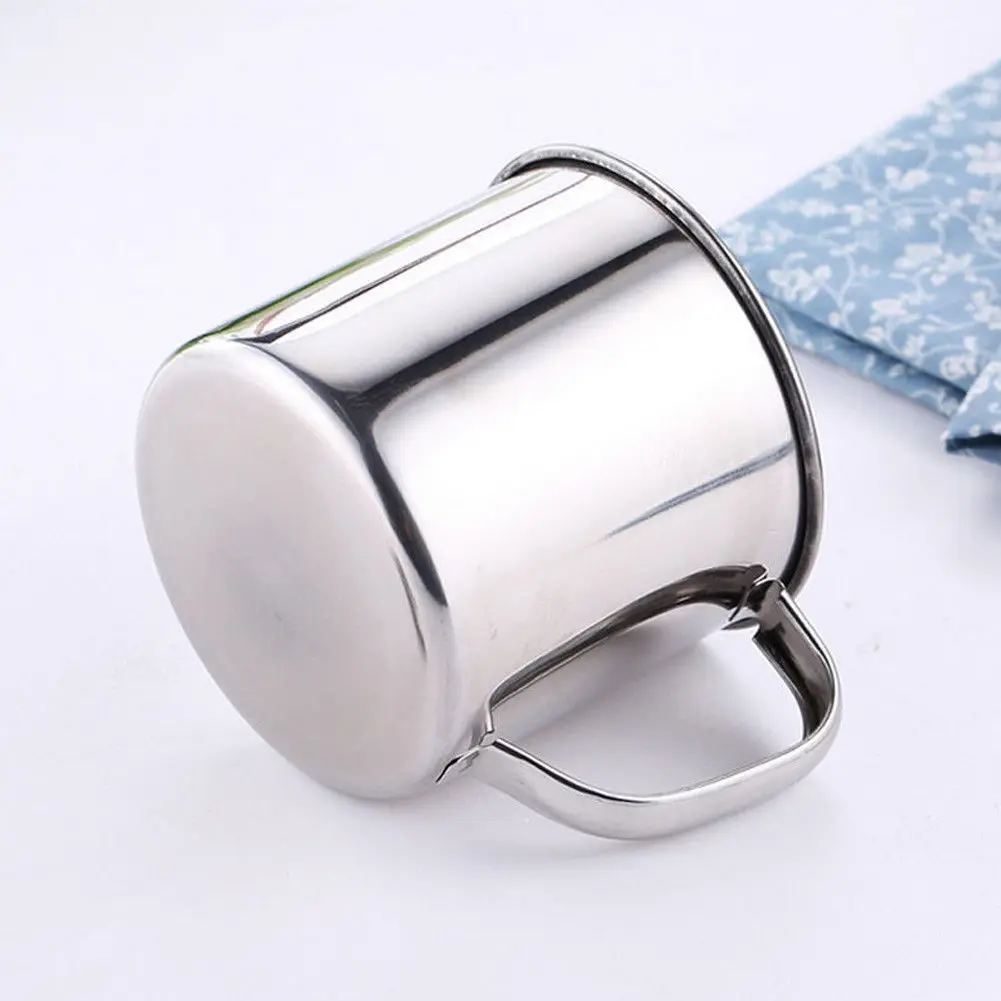 380ML Stainless Steel Camping Mug Child Anti-fall Water Cup Outdoor Drinking Coffee Tea Handle Cups Household Mouthwash Mugs
380ML Stainless Steel Camping Mug Child Anti-fall Water Cup Outdoor Drinking Coffee Tea Handle Cups Household Mouthwash Mugs