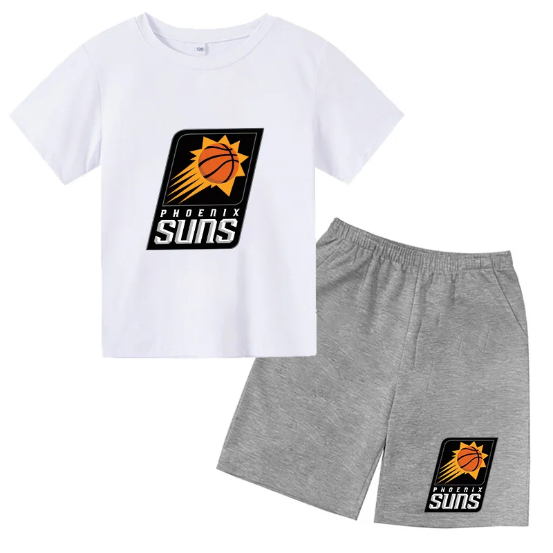 Clothing Sets Print for Boys and Girls,NBA Suns Basketball Short Sleeves T-Shirt Suit, Short-Sleeve Tracksuit for Teenager
Clothing Sets Print for Boys and Girls,NBA Suns Basketball Short Sleeves T-Shirt Suit, Short-Sleeve Tracksuit for Teenager