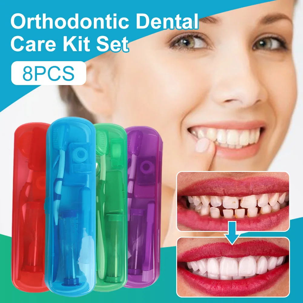 8Pcs Toothbrush Set Orthodontic Brace Care Kit Oral Hygiene Interdental Brush Dental Mirror Dental Floss Oral Care Supply
8Pcs Toothbrush Set Orthodontic Brace Care Kit Oral Hygiene Interdental Brush Dental Mirror Dental Floss Oral Care Supply