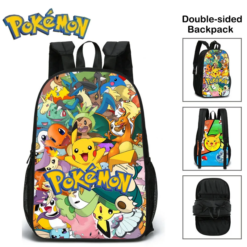 Pokemon Bag Double-sided Backpack Pikachu Anime Characters Cute Kawaii Large-capacity Travel Storage Bag Girl Boy Birthday Gift
Pokemon Bag Double-sided Backpack Pikachu Anime Characters Cute Kawaii Large-capacity Travel Storage Bag Girl Boy Birthday Gift