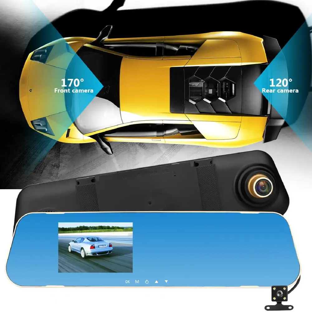 4.3inch Mirror Cam Car Dvr With 2 Cam Video Recorder Dash Cam FHD1080P Dashcam Mirror Camera Car Dvr Recorder Reverse Camera
4.3inch Mirror Cam Car Dvr With 2 Cam Video Recorder Dash Cam FHD1080P Dashcam Mirror Camera Car Dvr Recorder Reverse Camera
