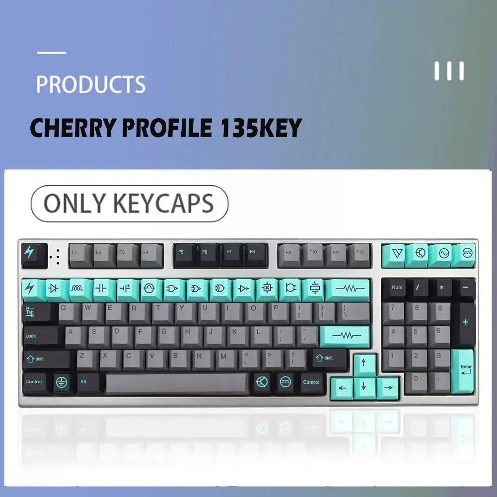 GMK-KEY Electrical Keycaps 135 Key Electronic Keycaps PBT Keycaps Suitable for CHERRY J4C8
GMK-KEY Electrical Keycaps 135 Key Electronic Keycaps PBT Keycaps Suitable for CHERRY J4C8