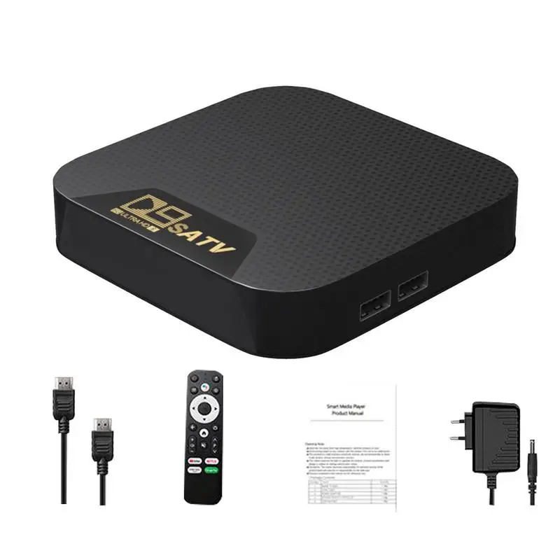 

TV Box 4K Media Player 28 Network Play And Dual Wifi Voice 2RAM 8GB ROM Quad-core ARM Cortex-A53 2.4G 5.0G Player Set Top Box