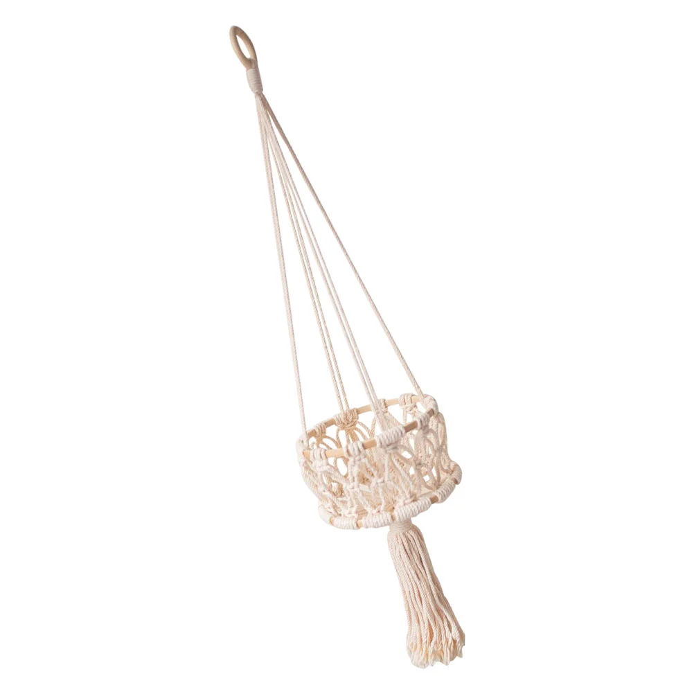 Basket Macrame Fruit Hanging Wall Vegetable Planter Holder Hanger Woven Storage Hammock Baskets Bohemian Decor Hangers Rope
Basket Macrame Fruit Hanging Wall Vegetable Planter Holder Hanger Woven Storage Hammock Baskets Bohemian Decor Hangers Rope
