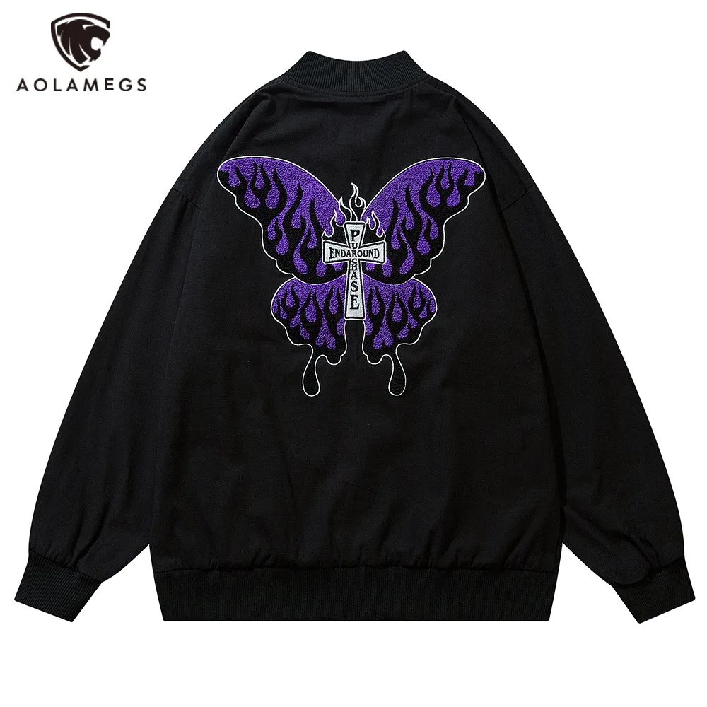 Men's Hip Hop Jacket Streetwear Butterfly Cross Embroidery Jacket For Men Harajuku Zip Up Coat Casual Fashion Outerwear Clothes
Men's Hip Hop Jacket Streetwear Butterfly Cross Embroidery Jacket For Men Harajuku Zip Up Coat Casual Fashion Outerwear Clothes
