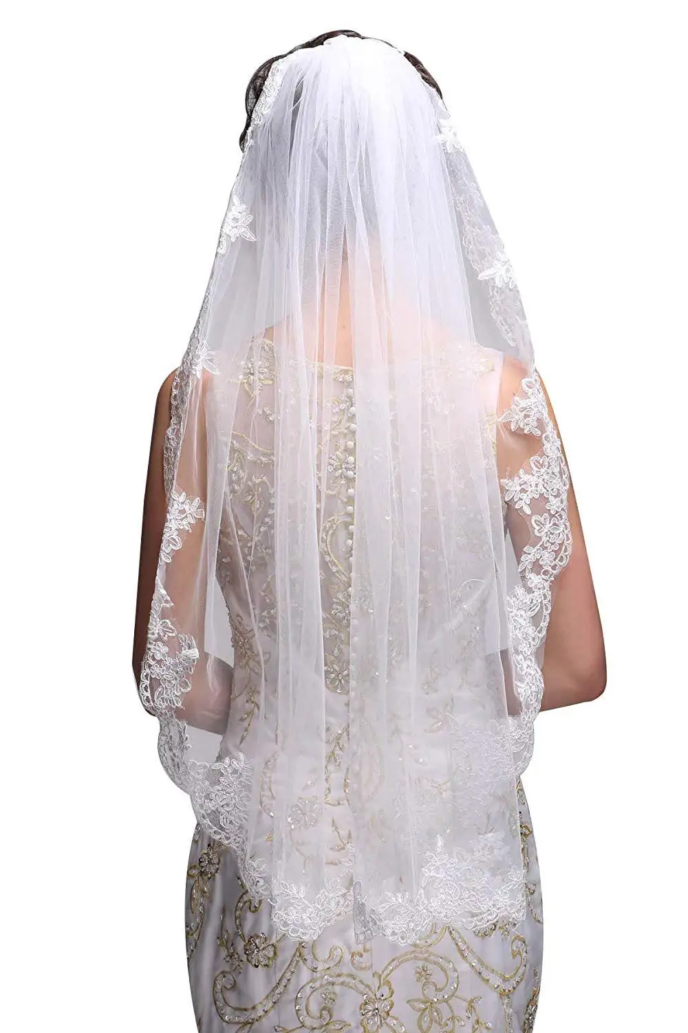 White/Ivory Lace Appliques Fingertip Wedding Veil Short Bridal Veil Lace Edge Head Veil Wedding Accessories 2022
White/Ivory Lace Appliques Fingertip Wedding Veil Short Bridal Veil Lace Edge Head Veil Wedding Accessories 2022