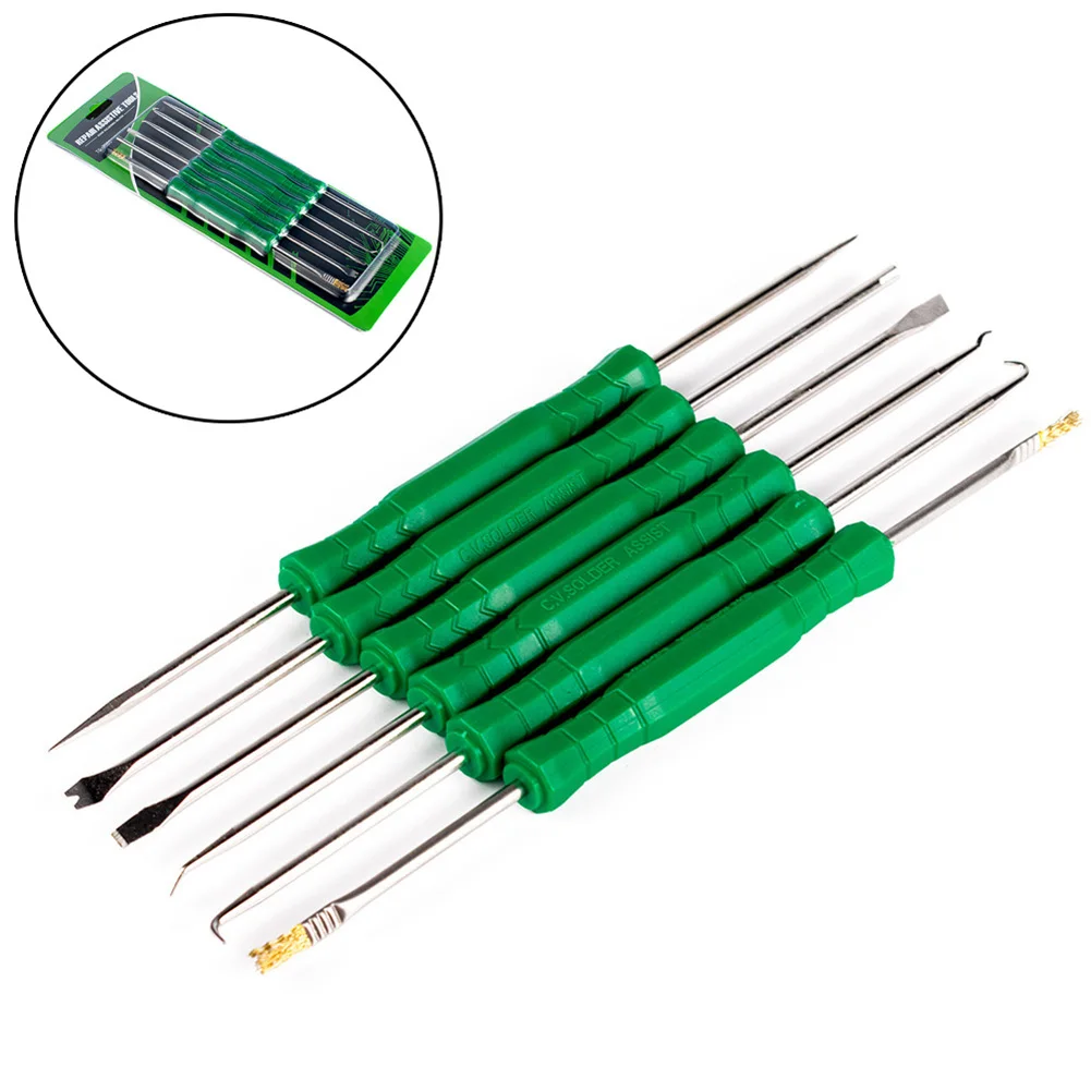 6Pcs Desoldering Aid Tool Kit Soldering Aid Assist Tool PCB Cleaning Repair Tool Electronic Heat Assist Set Welding Soldering To
6Pcs Desoldering Aid Tool Kit Soldering Aid Assist Tool PCB Cleaning Repair Tool Electronic Heat Assist Set Welding Soldering To