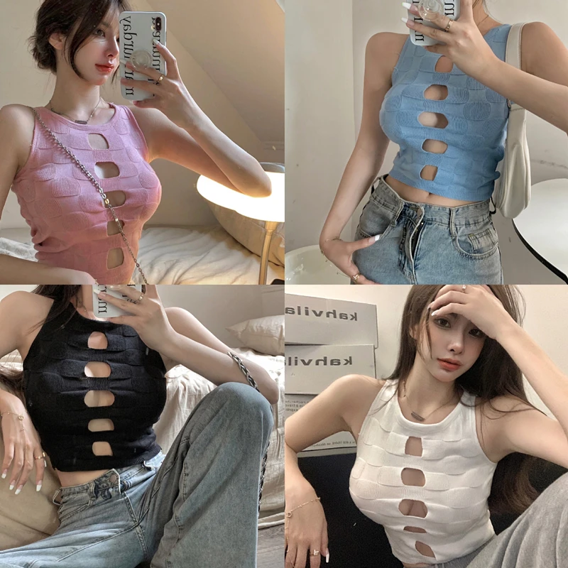 Spicy Girls Sexy Naked Knitted Vest Women's 2023 Summer Fashion New Square Neck Short Slim Slim Underlay Top H155
Spicy Girls Sexy Naked Knitted Vest Women's 2023 Summer Fashion New Square Neck Short Slim Slim Underlay Top H155