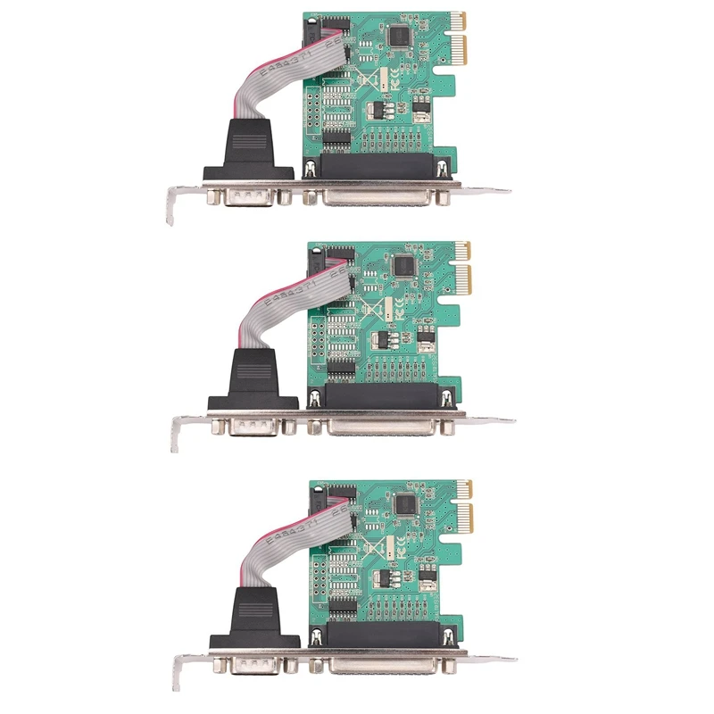 3X RS232 RS-232 Serial Port COM DB25 Printer Parallel Port LPT To PCI-E PCI Express Card Adapter Converter WCH382L Chip
3X RS232 RS-232 Serial Port COM DB25 Printer Parallel Port LPT To PCI-E PCI Express Card Adapter Converter WCH382L Chip