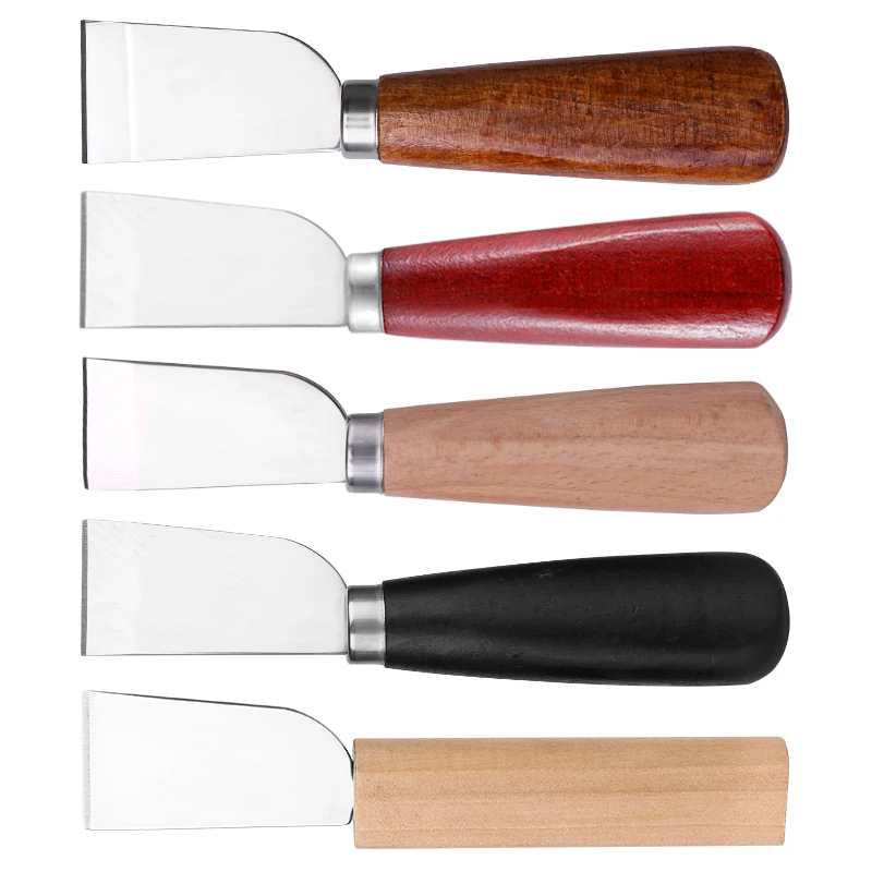 IMZAY 1PC DIY Craft Leather Trimming Knife Stainless Steel Leather Cutting Knife Professional Wooden Handle Leather Carving Tool
IMZAY 1PC DIY Craft Leather Trimming Knife Stainless Steel Leather Cutting Knife Professional Wooden Handle Leather Carving Tool