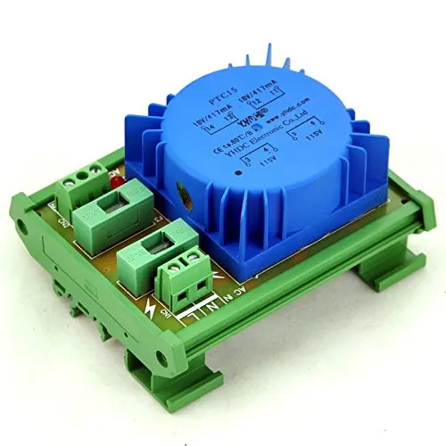 CZH P 230VAC, S 18VAC, 15VA DIN Rail Mount тороидальный модуль трансформатора мощности.
CZH P 230VAC, S 18VAC, 15VA DIN Rail Mount тороидальный модуль трансформатора мощности.