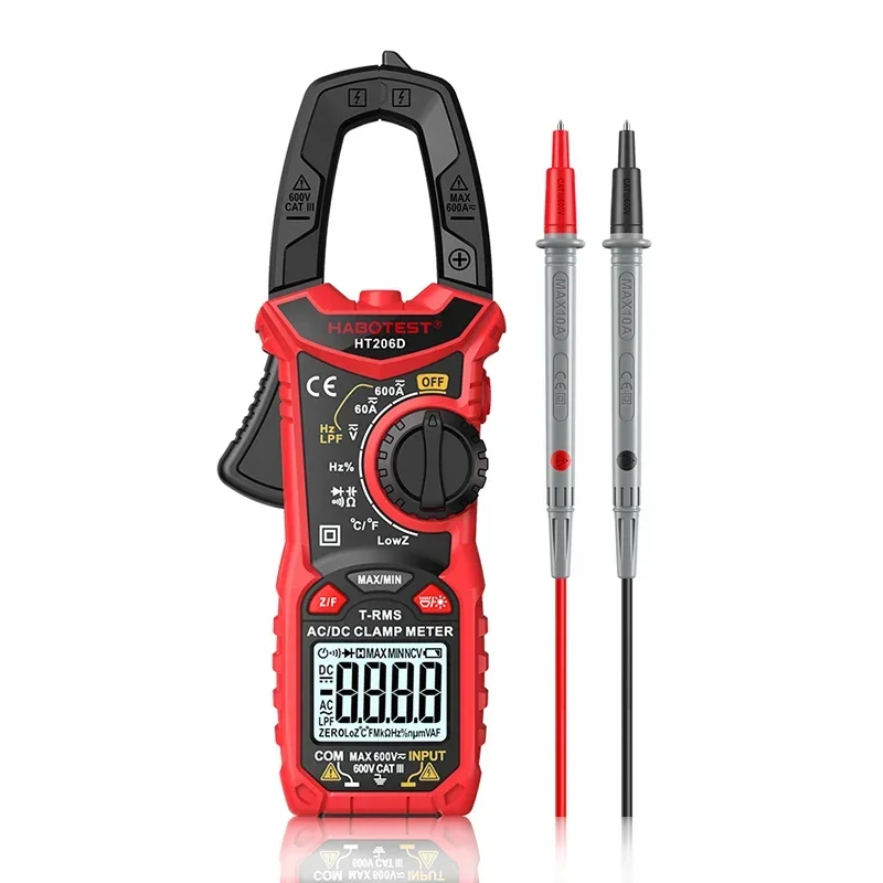 Clamp Capacitance Meter Digital Current Backlight DC Two-color Tester True Temperature AC Voltage
Clamp Capacitance Meter Digital Current Backlight DC Two-color Tester True Temperature AC Voltage