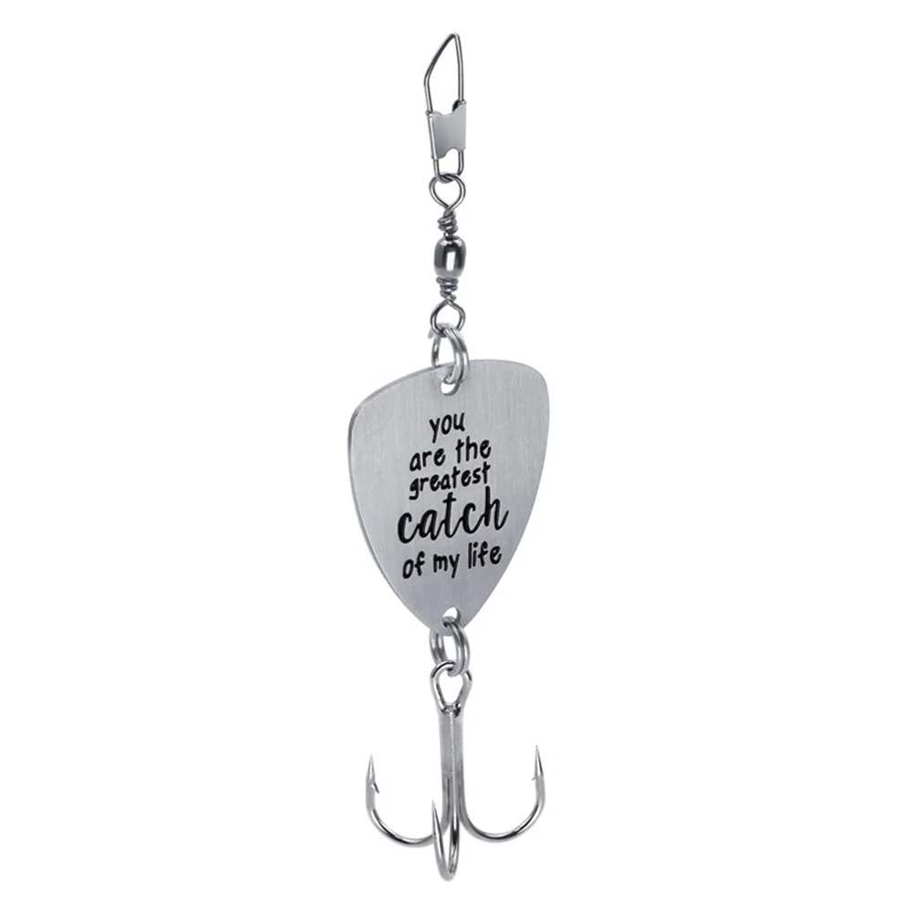 Fishing Lure Keychain Key Ring with You Are My Greatest Catch of My Life Pattern for Couple Birthday Gifts
Fishing Lure Keychain Key Ring with You Are My Greatest Catch of My Life Pattern for Couple Birthday Gifts