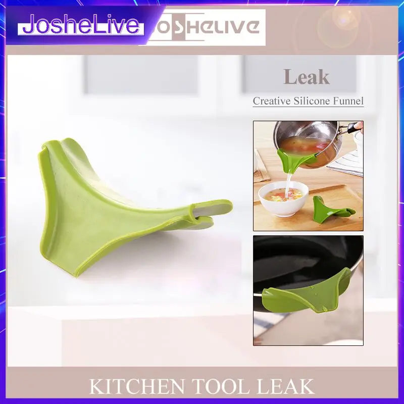 

NEW Silicone Pour Soup Funnel Kitchen Gadget Tools Water Deflector Cooking Mini Useful Kitchen Accessories Tools wholesale