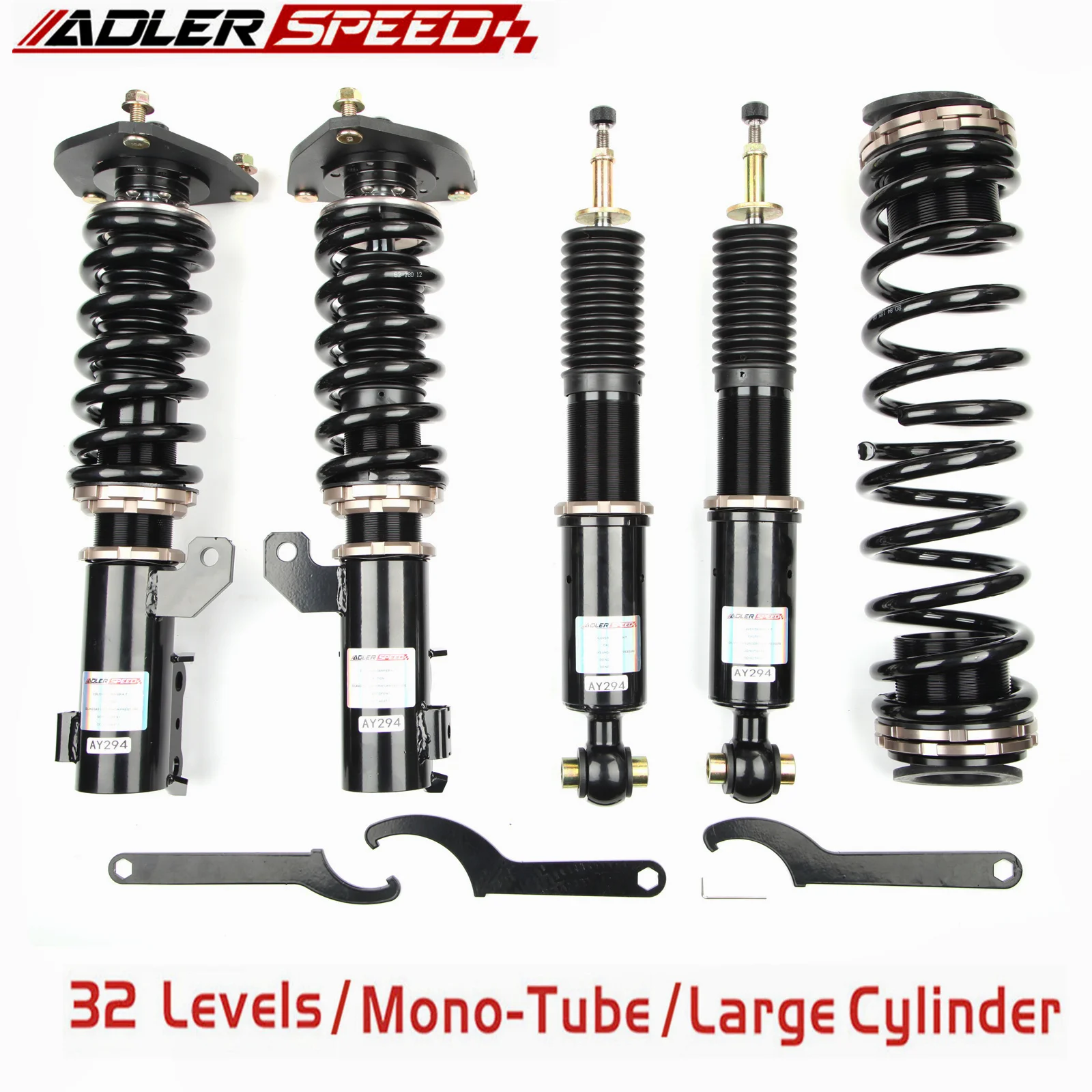 ADLERSPEED 32 Level Mono Tube Adjustable Coilovers Kit For 2008-2010 Hyundai Genesis Coupe
ADLERSPEED 32 Level Mono Tube Adjustable Coilovers Kit For 2008-2010 Hyundai Genesis Coupe
