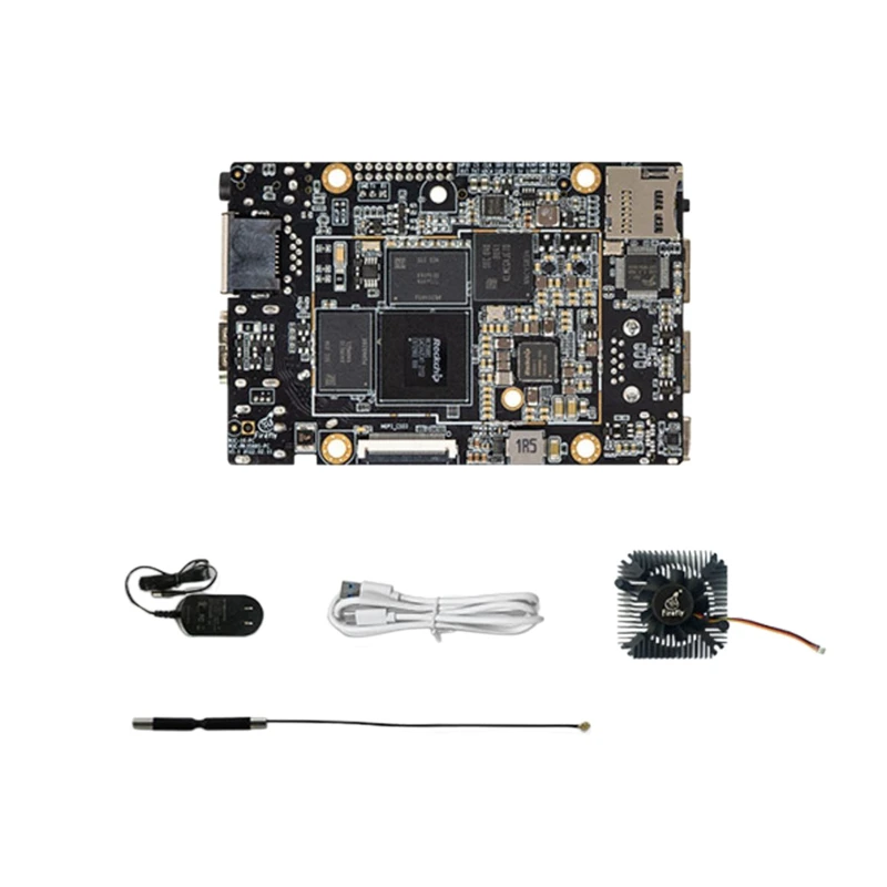 ROC-RK3588S-PC Development Board Rockchip RK3588S Octa-Core 64-Bit 4G+32G EMMC Android 12.0 Core Board 8K/4K/NPU US Plug
ROC-RK3588S-PC Development Board Rockchip RK3588S Octa-Core 64-Bit 4G+32G EMMC Android 12.0 Core Board 8K/4K/NPU US Plug