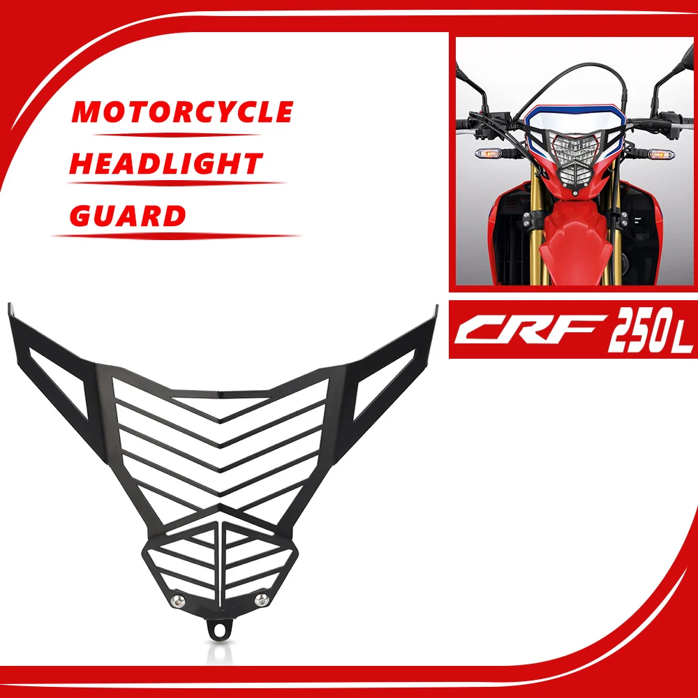

2023 Новинка для Honda CRF250L CRF300L аксессуары для мотоциклов защита передней фары решетка Защитная крышка 2021 2022 CRF 300L CRF 250 L