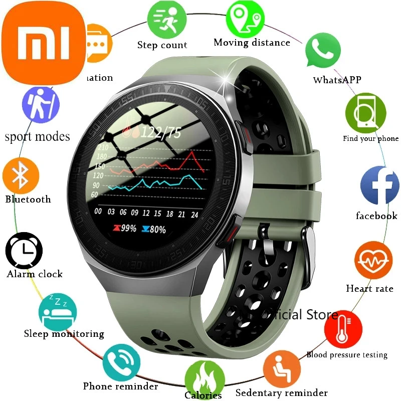 Xiaomi Smart Watch Men IP68 Sports Waterproof Clock Heart Rate Blood Pressure Information Reminder Smartwatch Android IOS Phone
Xiaomi Smart Watch Men IP68 Sports Waterproof Clock Heart Rate Blood Pressure Information Reminder Smartwatch Android IOS Phone