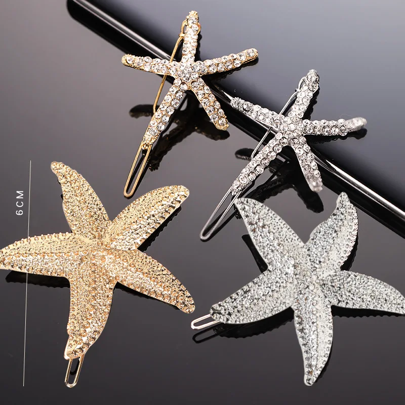 Elegant Starfish Hair Clips Beach Bridal Handmade Sea Shell Hairpin Mermaid Festival Wedding Headwear Accessories For Woman Girl
Elegant Starfish Hair Clips Beach Bridal Handmade Sea Shell Hairpin Mermaid Festival Wedding Headwear Accessories For Woman Girl