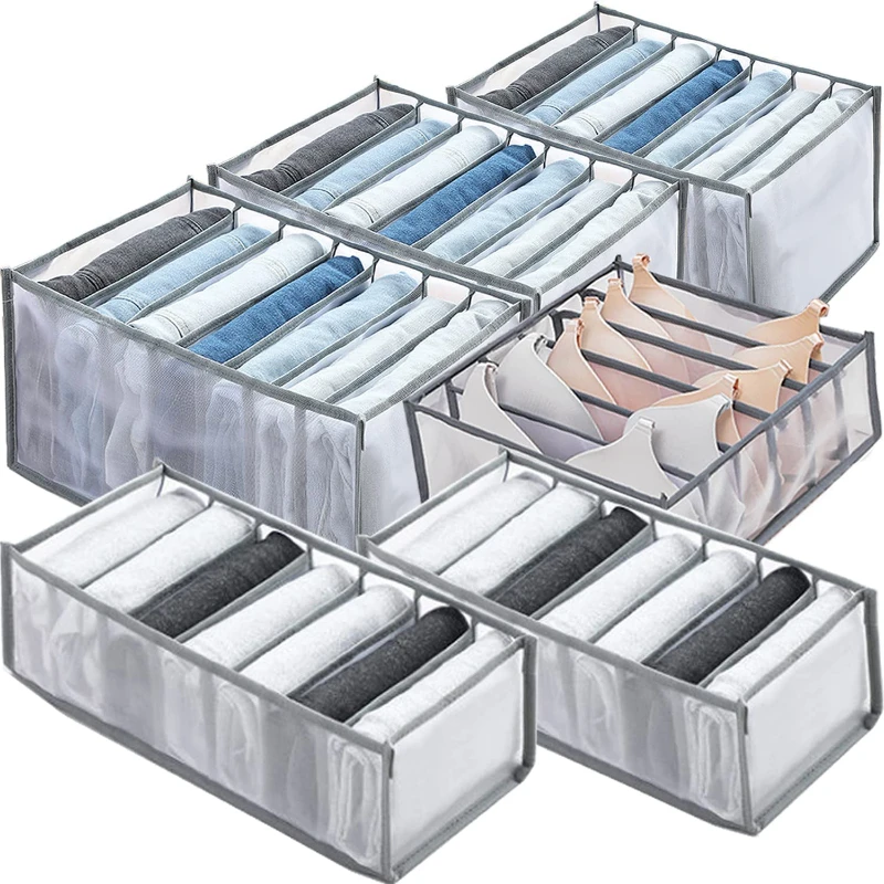 Wardrobe Clothes Organizer,6PCS Mesh Clothes Storage Organizer for Bra,Socks,Jeans,Leggings (6PCS 3Jeans+2Leggings+1Bra)
Wardrobe Clothes Organizer,6PCS Mesh Clothes Storage Organizer for Bra,Socks,Jeans,Leggings (6PCS 3Jeans+2Leggings+1Bra)